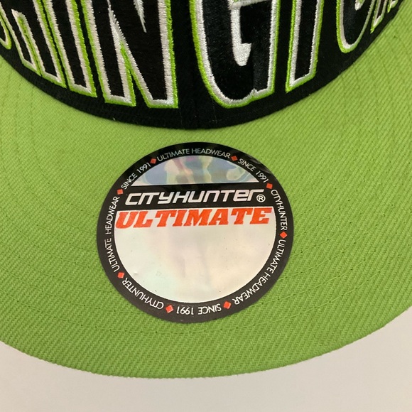 Washington DC Hat Cap Snap Back City Hunter Ultimate Headwear Black Green NWTs - Picture 3 of 15